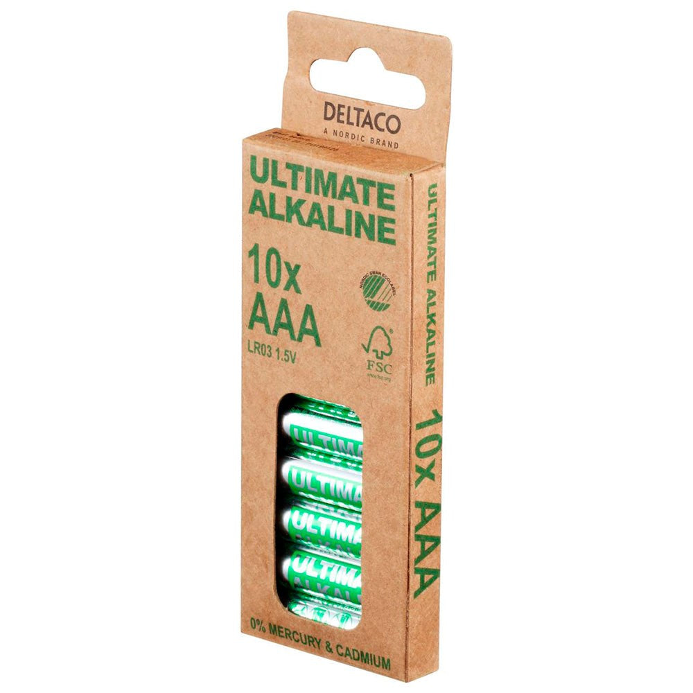 Deltaco Alkaline 10 x AAA Batteries