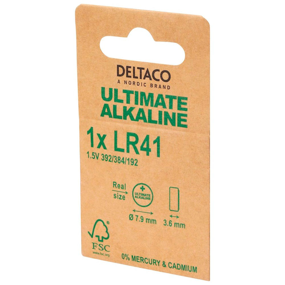 Deltaco Alkaline 1 x LR41 Button Cell Batteries