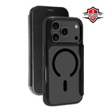 X2O iPhone 17 Pro Max Mag Wallet Flip Case with Card holder - Black
