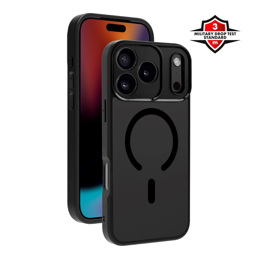 X2O iPhone 17 Pro Max Mag Frosted Case - MagSafe Compatible - Matte Black