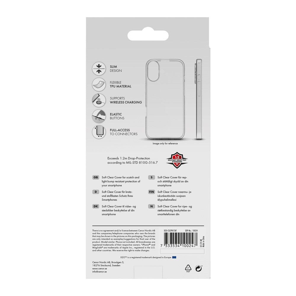 X2O iPhone Air Super Slim Case - Transparent