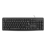 Deltaco Wired Keyboard with Nordic Layout - Black