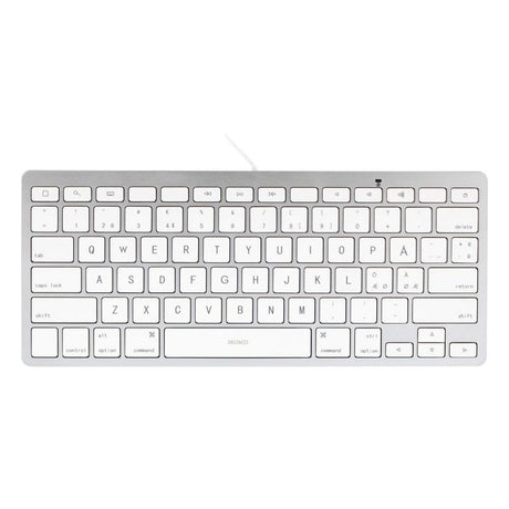 Deltaco Lightning Keyboard for iPad with Nordic Layout - White / Silver