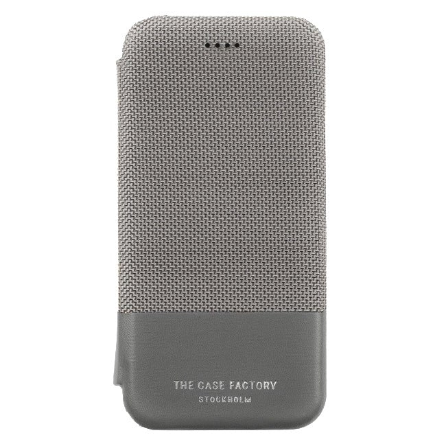 iPhone X / Xs TCF - The Case Factory - Wallet Case Tech Grey