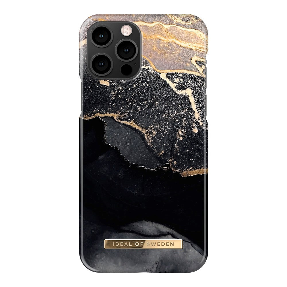 IDEAL OF SWEDEN iPhone 12 / 12 Pro Fashion Case Golden Twilight Marble