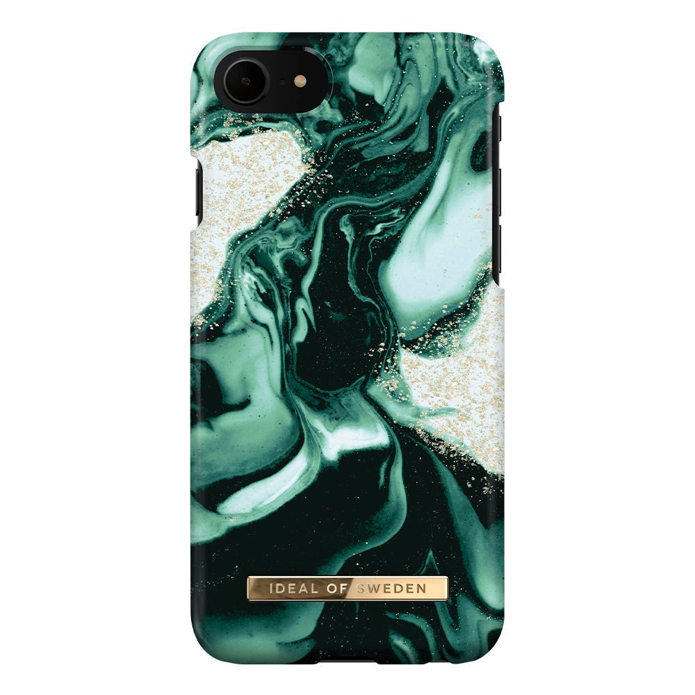 IDEAL OF SWEDEN iPhone SE (2022 / 2020) / 8 / 7 Fashion Case Golden Olive Marble