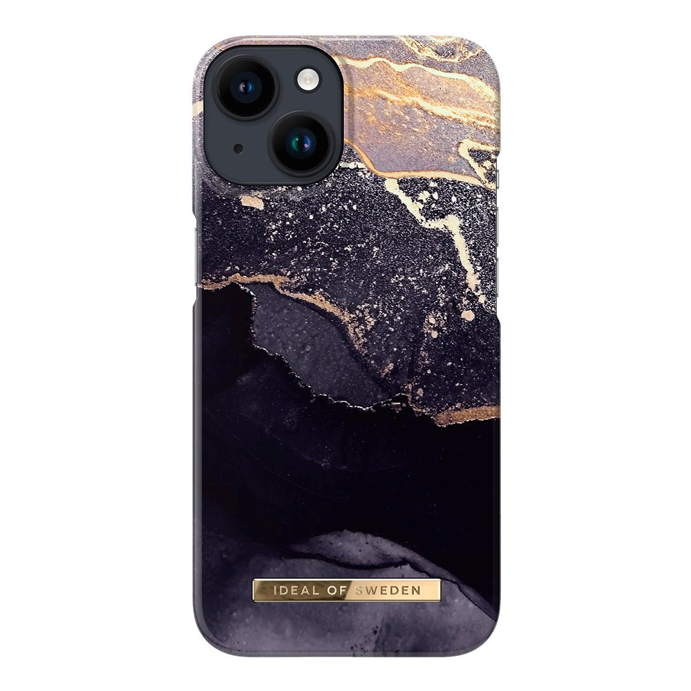 iDeal Of Sweden iPhone 14 Pro Fashion Case - Golden Twilight Marble