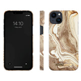 iDeal Of Sweden iPhone 14 Plus Fashion Case - Golden Sand Marble