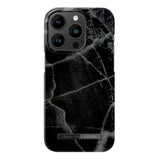 iDeal Of Sweden iPhone 14 Pro Fashion Case - MagSafe Compatible - Black Thunder Marble