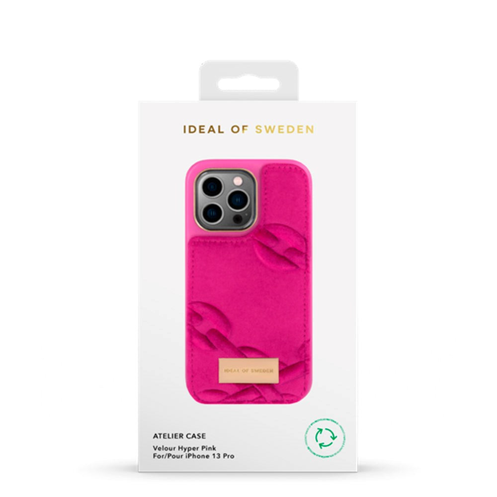 iDeal Of Sweden iPhone 13 Pro Fashion Case Atelier - Velour Hyper Pink