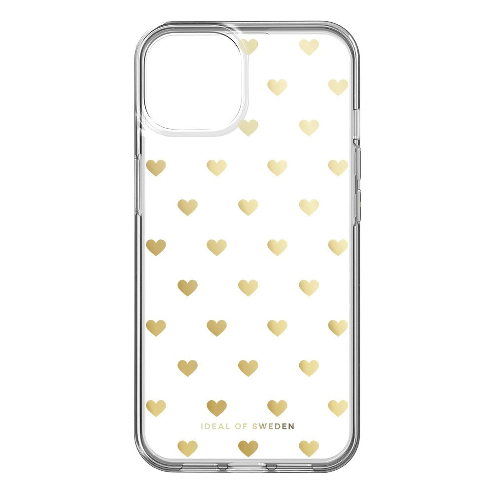 iDeal Of Sweden Clear Case for iPhone 14 / 13 - Golden Hearts