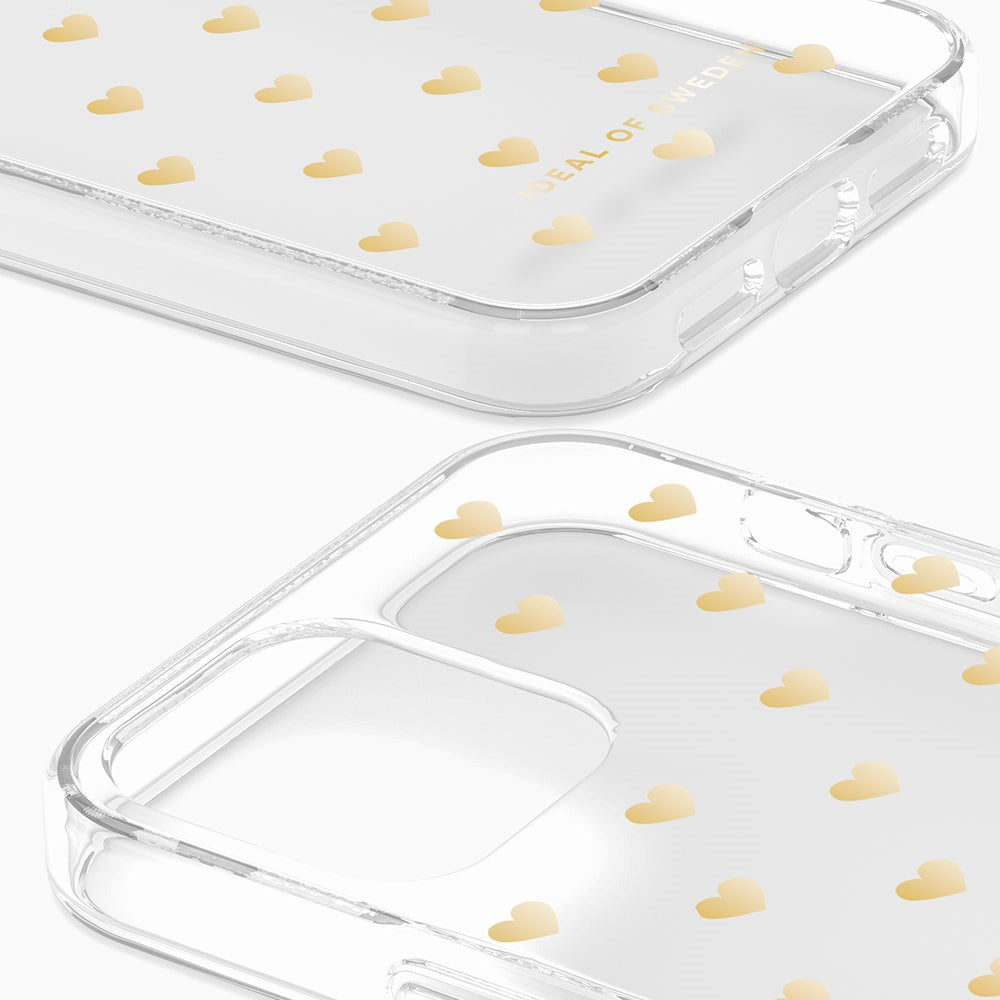 iDeal Of Sweden Clear Case for iPhone 12 / 12 Pro - Golden Hearts