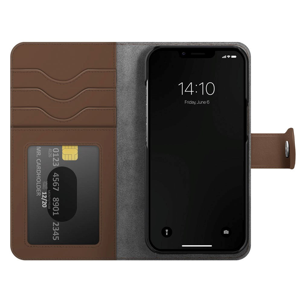 iDeal Of Sweden iPhone 14 / 13 Magnet Wallet+ Case - Brown