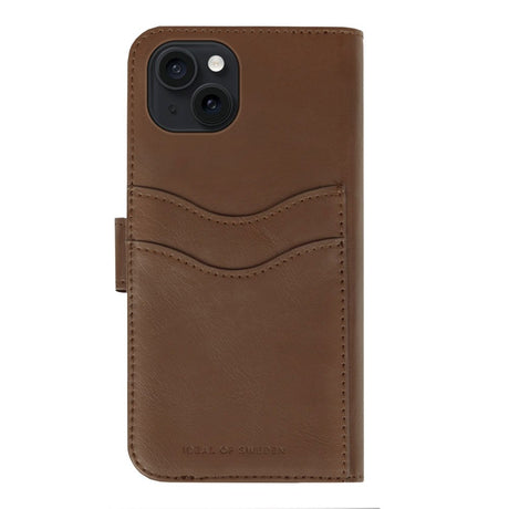 iDeal Of Sweden iPhone 15 Plus Magnet Wallet+ Case - Brown