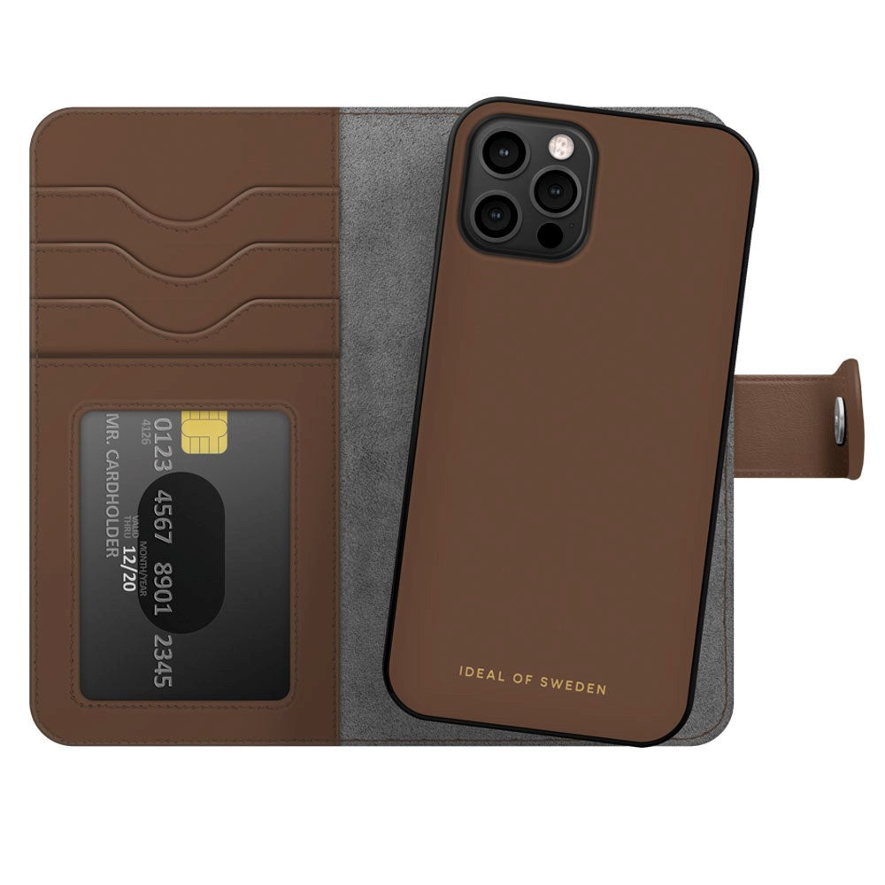 iDeal Of Sweden iPhone 12 / 12 Pro Magnet Wallet+ Case - Brown