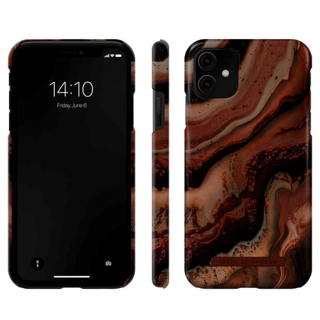 iDeal Of Sweden Fashion Case for iPhone 11 - Dark Amber Marble