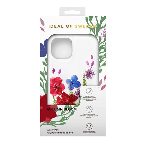 iDeal Of Sweden Clear Case for iPhone 15 Pro - Autumn Bloom