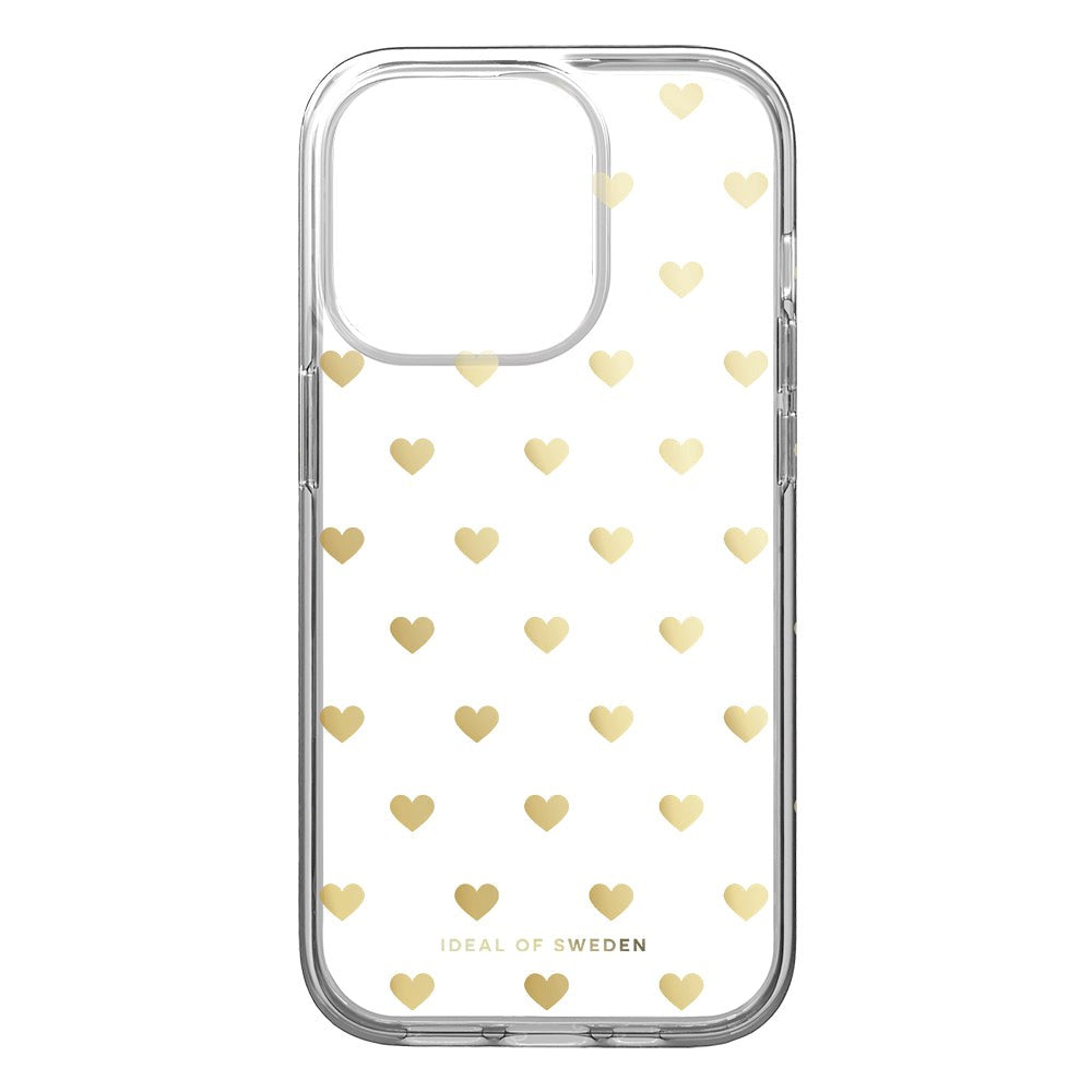 iDeal Of Sweden Clear Case for iPhone 14 Pro - Golden Hearts