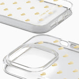 iDeal Of Sweden Clear Case for iPhone 14 Pro - Golden Hearts