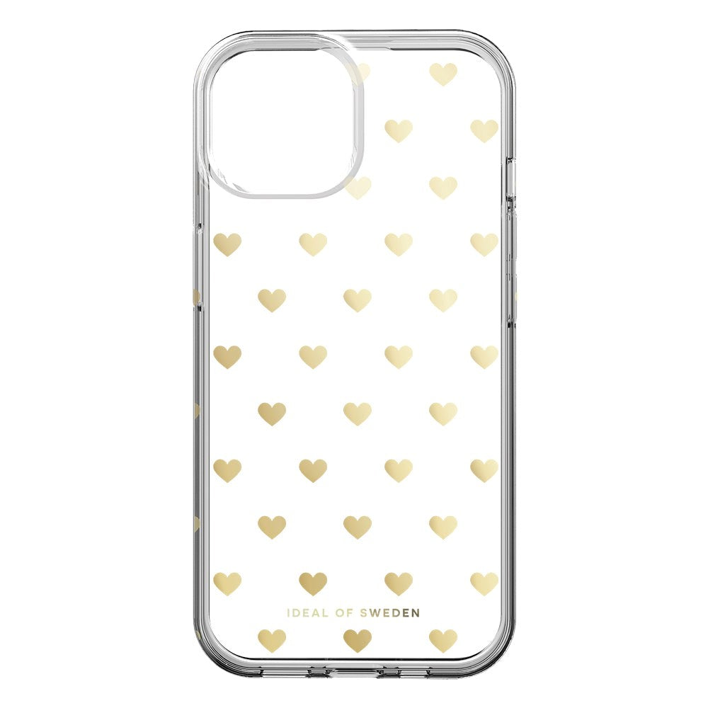 iDeal Of Sweden Clear Case for iPhone 15 - Golden Hearts