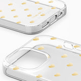 iDeal Of Sweden Clear Case for iPhone 15 - Golden Hearts