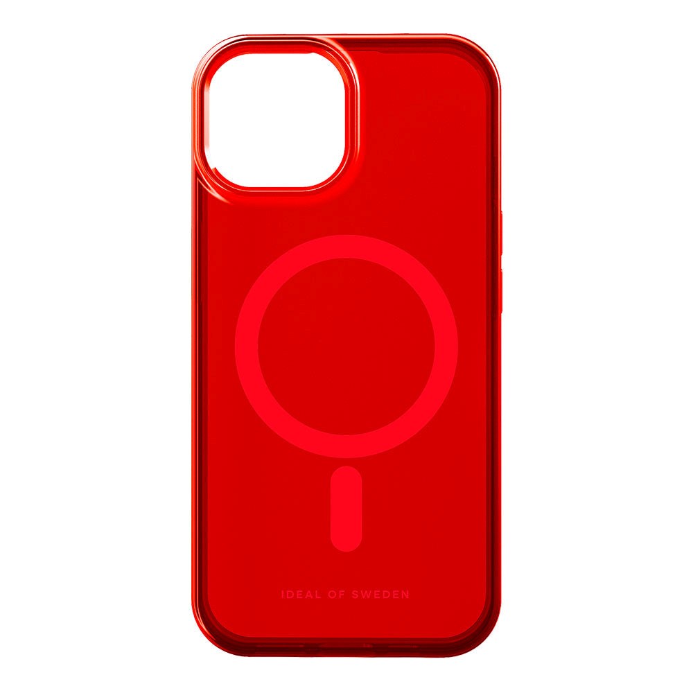 iPhone 15 Pro Max iDeal Of Sweden Clear Case - MagSafe Compatible - Radiant Red