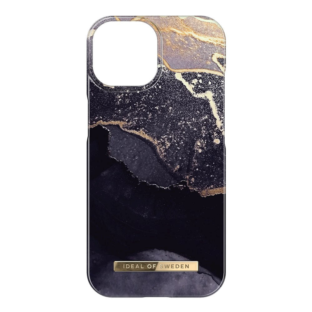 iDeal Of Sweden iPhone 15 Fashion Case - MagSafe Compatible - Golden Twilight Marble