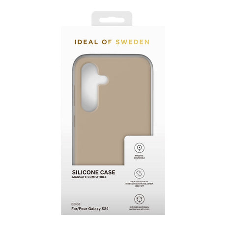 Samsung Galaxy S24 iDeal Of Sweden Silicone Case - MagSafe Compatible - Beige