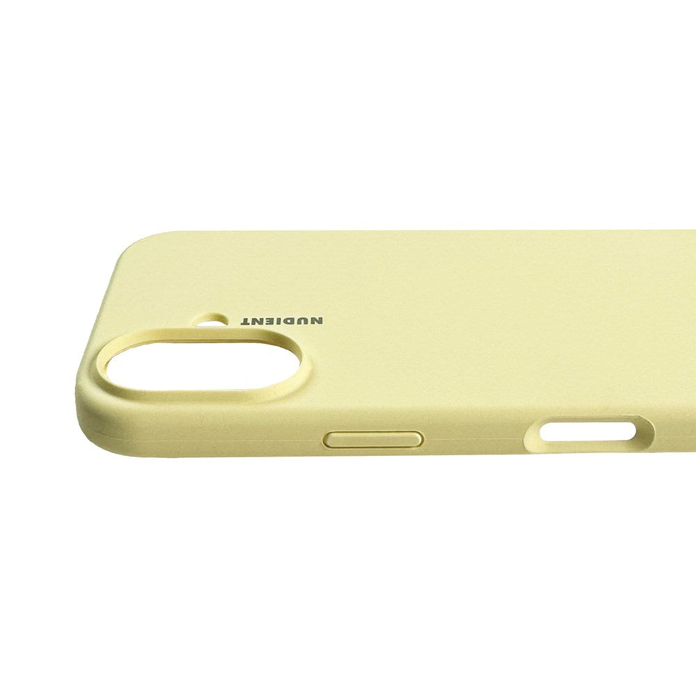 Nudient iPhone 16 Base Silicone Case - Pale Yellow