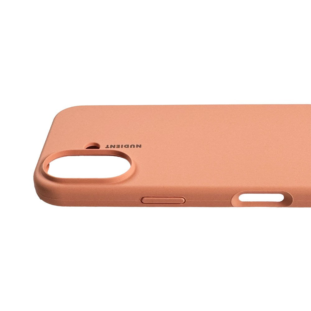 Nudient iPhone 16 Base Silicone Case - Peach Orange