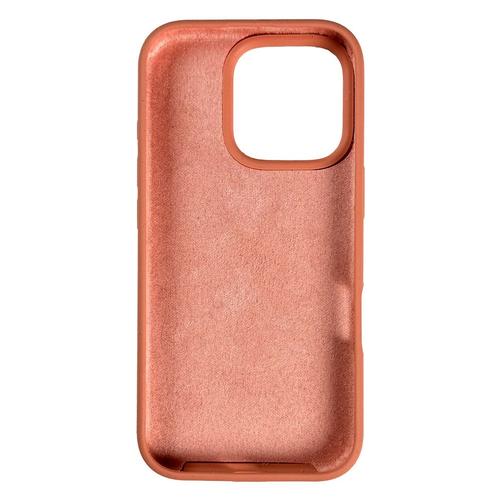 Nudient iPhone 16 Pro Base Silicone Case - Peach Orange