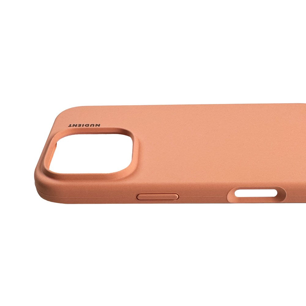 Nudient iPhone 16 Pro Base Silicone Case - Peach Orange