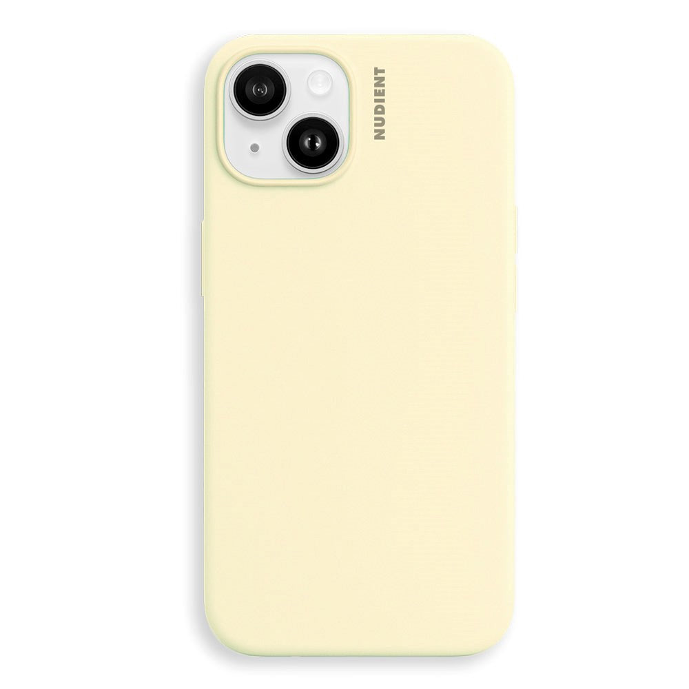 Nudient iPhone 14 Base Silicone Case - Pale Yellow