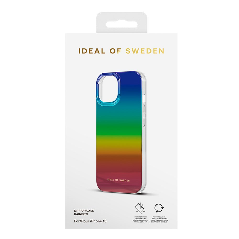 iPhone 15 iDeal Of Sweden Mirror Case - Rainbow