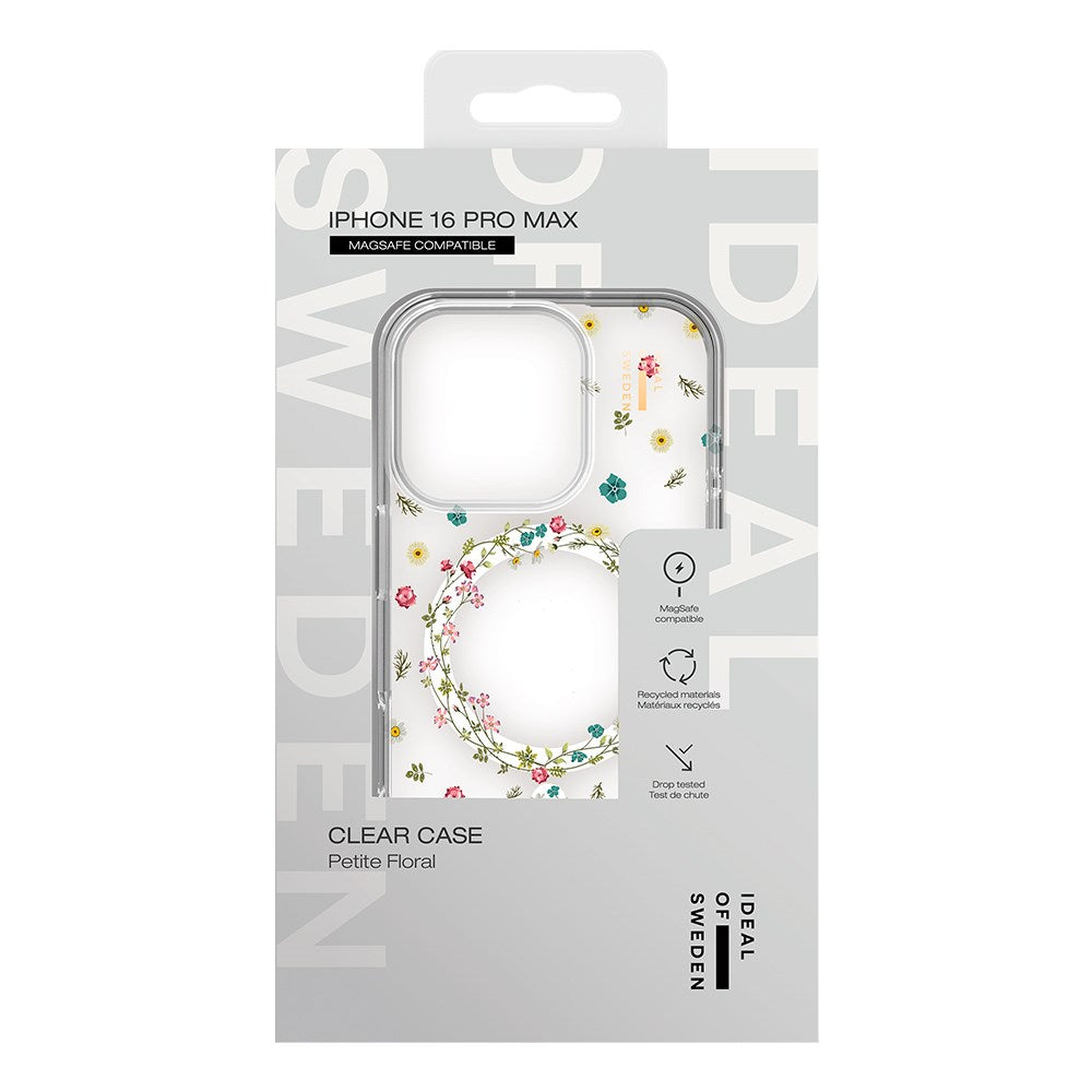 iDeal Of Sweden Clear Case for iPhone 16 Pro Max - MagSafe Compatible - Petite Floral