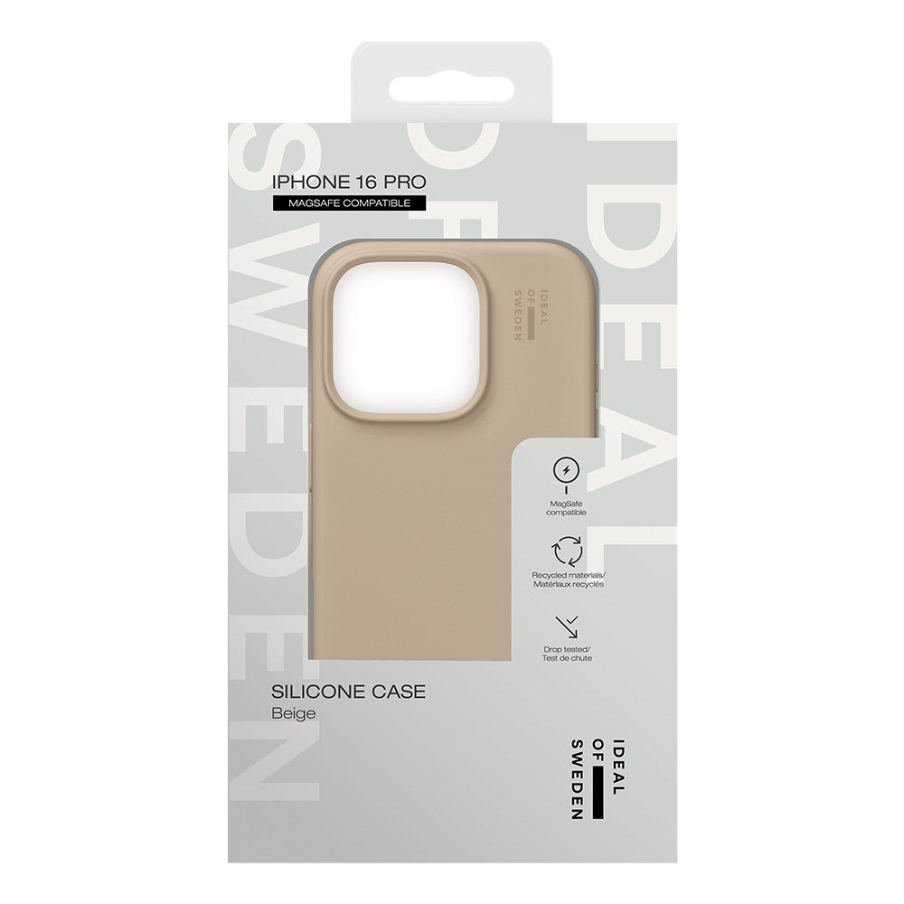 iDeal Of Sweden iPhone 16 Pro Silicone Case - MagSafe Compatible - Beige