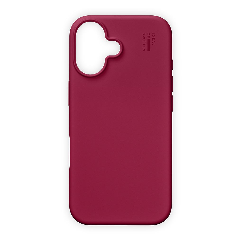 iDeal Of Sweden iPhone 16 Silicone Case - MagSafe Compatible - Cranberry