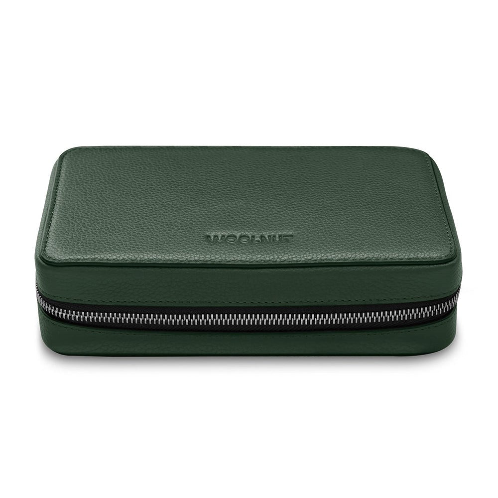 Woolnut Genuine Leather Tech Organizer - Green