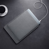 Woolnut Leather Sleeve for MacBook / Laptop 13" (315 x 220mm) - Grey