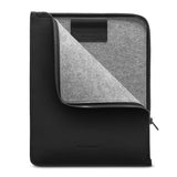 Woolnut PU Leather Folio Sleeve For iPad / Tablet (295 x 230mm) - Black