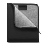 Woolnut PU Leather Folio Sleeve For iPad / Tablet (325 x 265mm) - Black