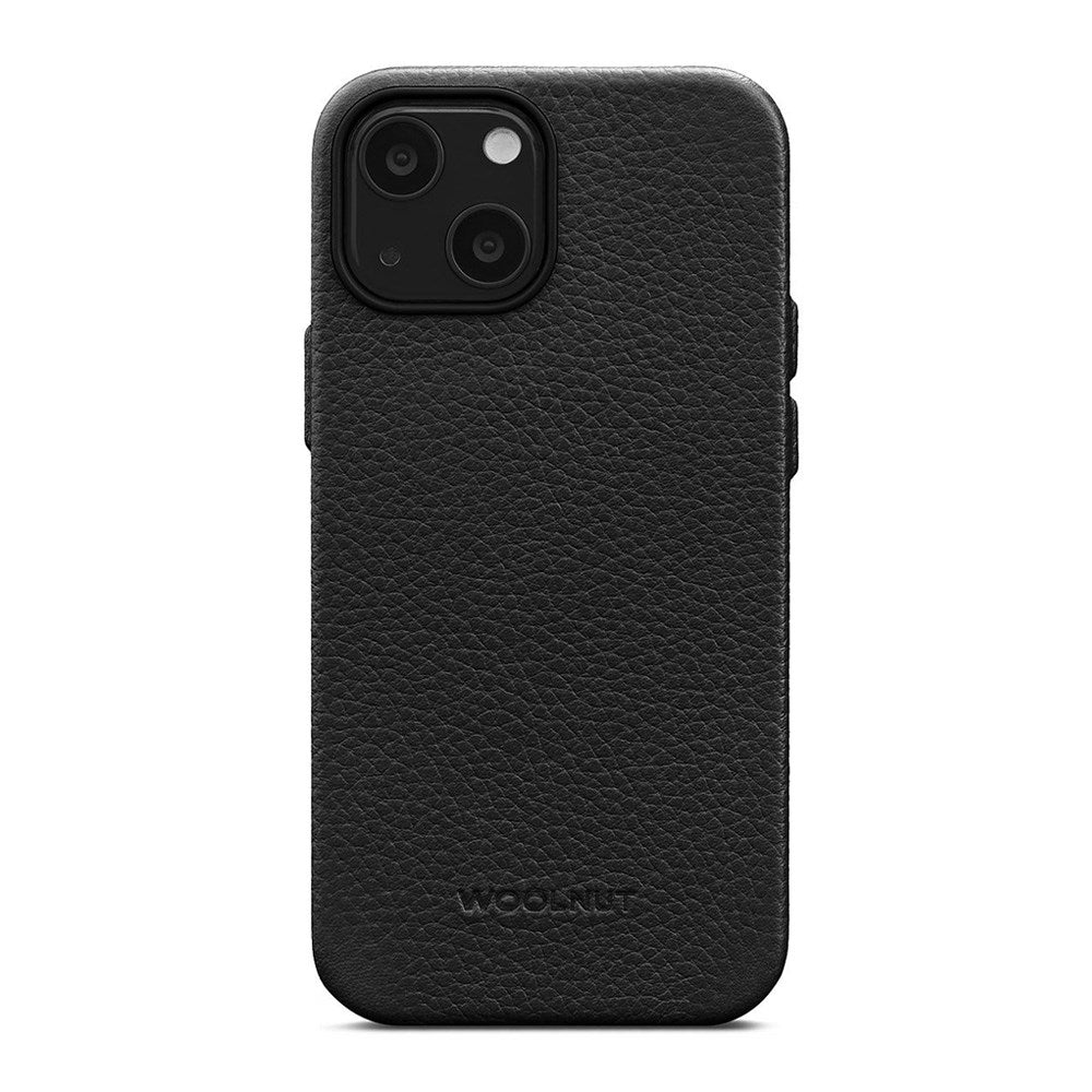 iPhone 13 Mini WOOLNUT Full Grain Leather Case - MagSafe Compatible - Black