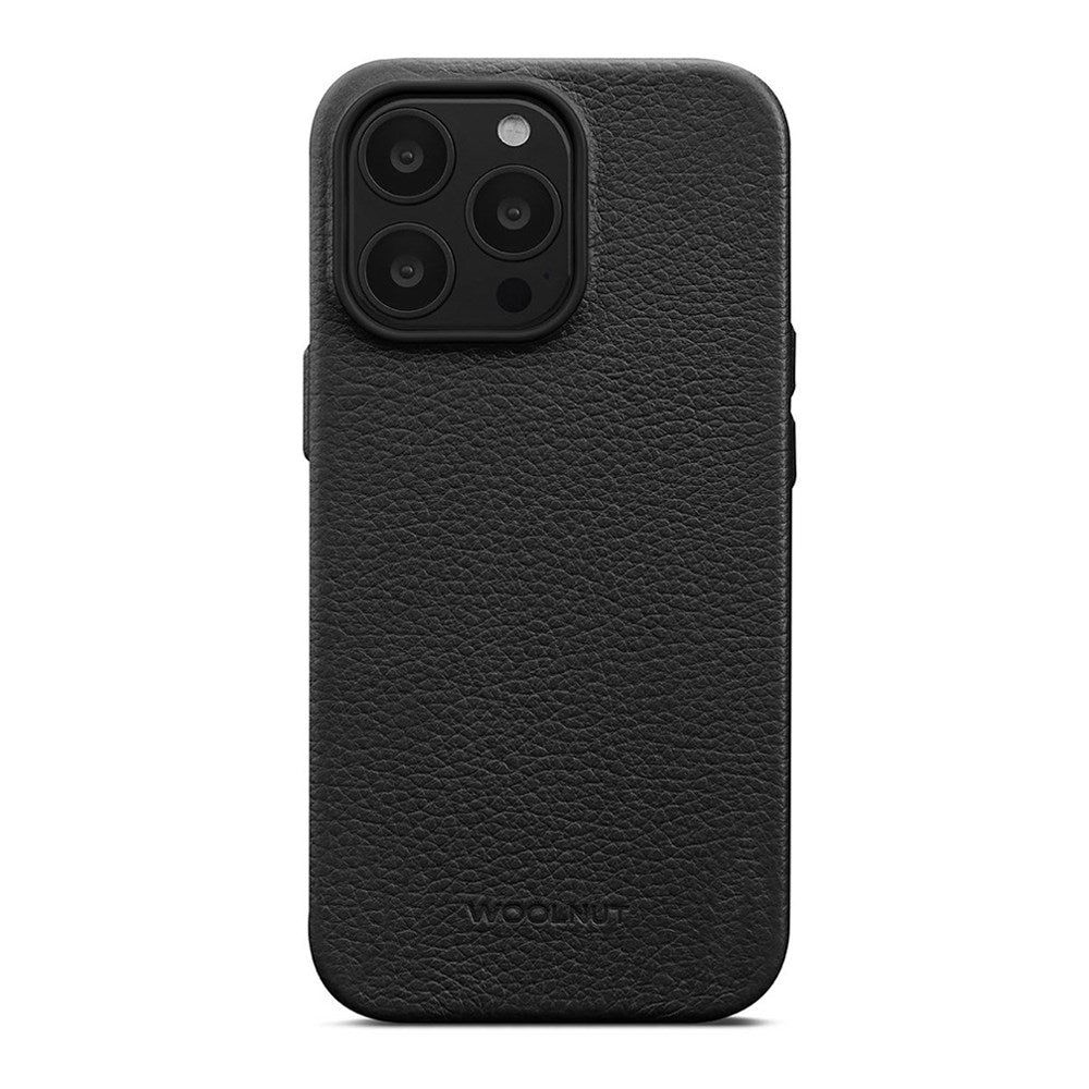 iPhone 13 Pro WOOLNUT Full Grain Leather Case - MagSafe Compatible - Black