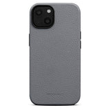 iPhone 14 Plus WOOLNUT Full Grain Leather Case - MagSafe Compatible - Grey