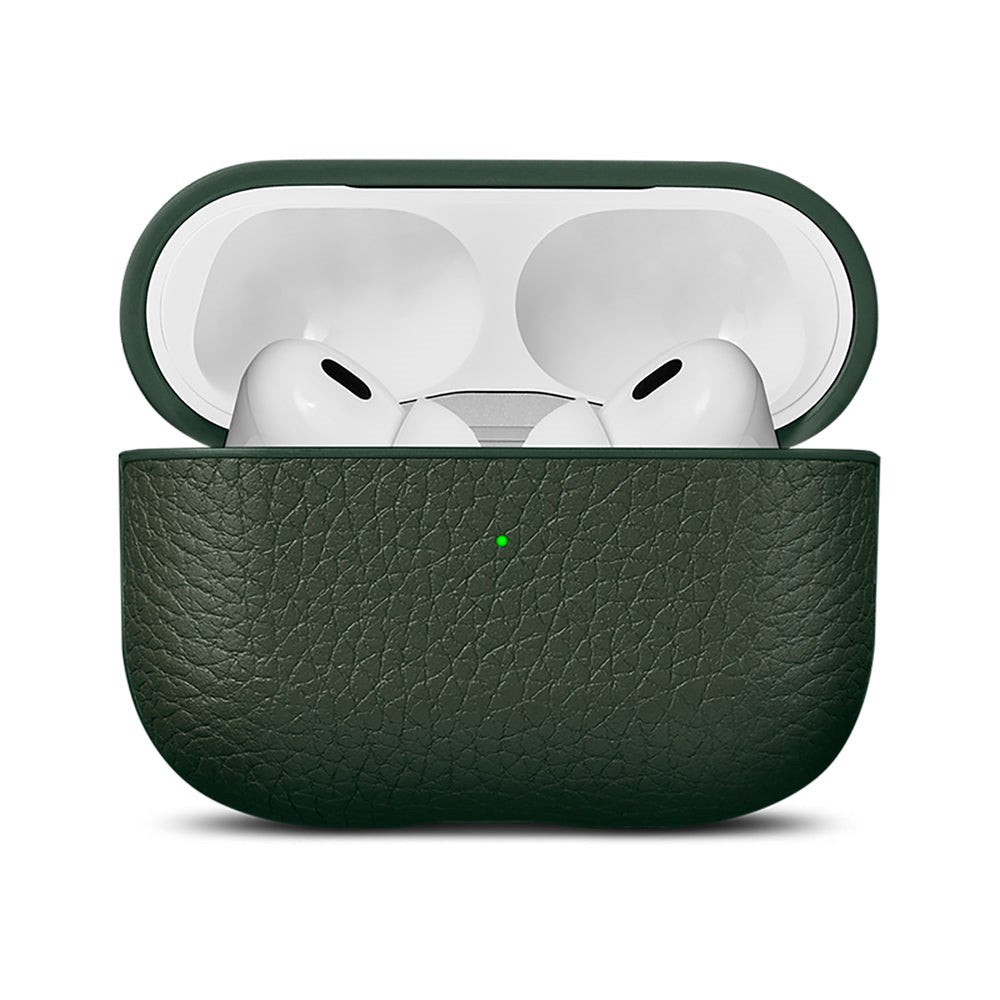 Woolnut AirPods Pro (2. gen.) Genuine Leather Case - Green