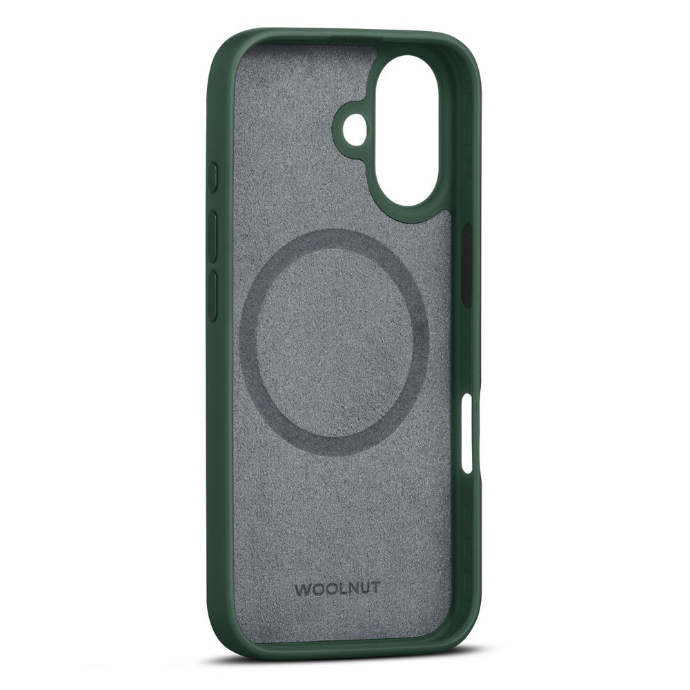 iPhone 16 WOOLNUT Full Grain Leather Case - MagSafe Compatible - Green