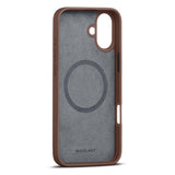 iPhone 16 Plus WOOLNUT Full Grain Leather Case - MagSafe Compatible - Brown