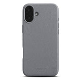 iPhone 16 Plus WOOLNUT Full Grain Leather Case - MagSafe Compatible - Grey