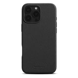 iPhone 16 Pro Max WOOLNUT Full Grain Leather Case - MagSafe Compatible - Black