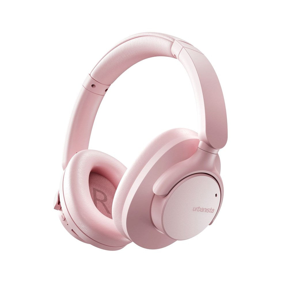 Urbanista Valencia Bluetooth Over-Ear Headphones with Active Noise Cancelling - Powder Pink